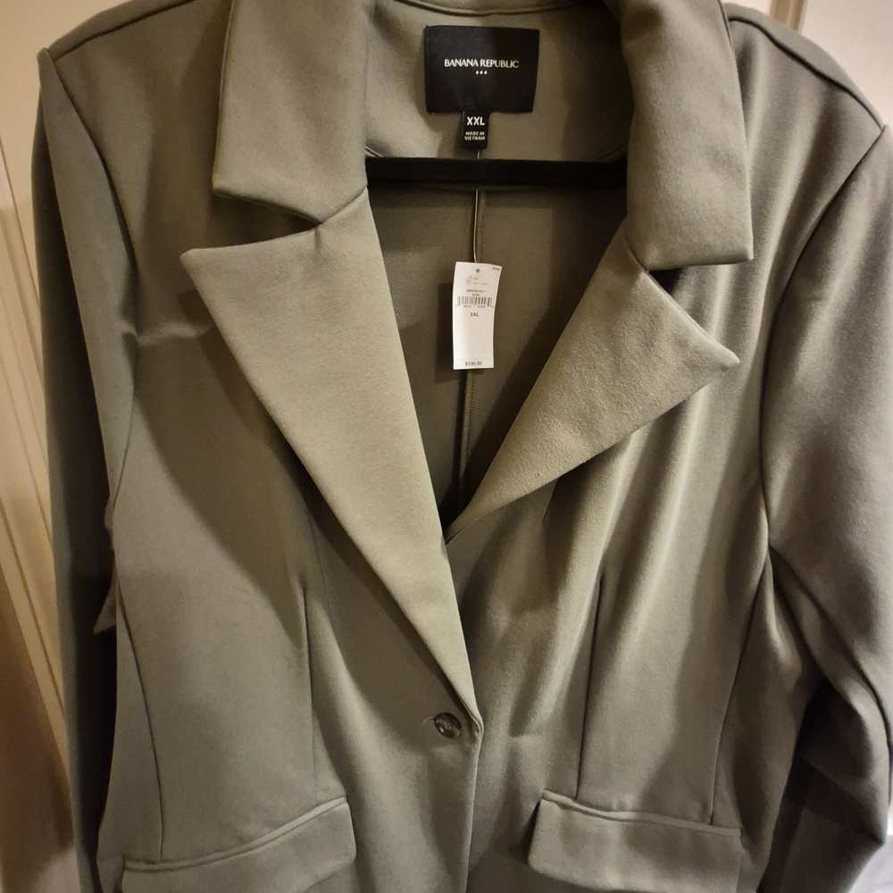 Banana Republic Womens Olive Green Jacket - XXL - Picture 3 of 3